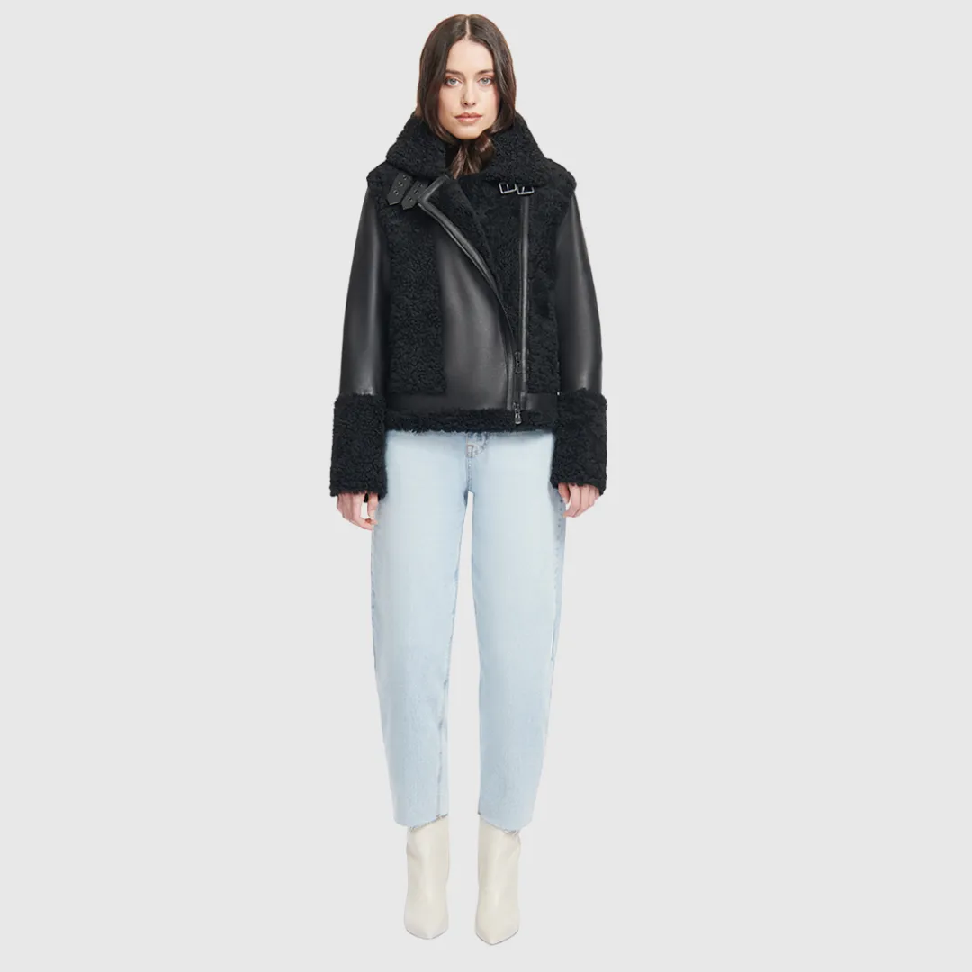 HiSO Soul Jet curly Shearling Moto