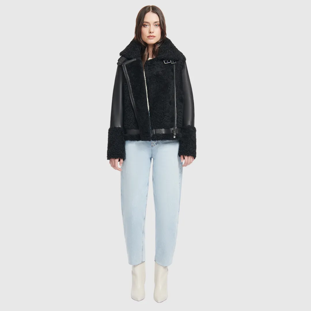 HiSO Soul Jet curly Shearling Moto