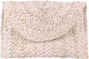HJMND Women's Straw Clutch Woven Purse Summer Beach Bags Envelope Wallet Straw Bag