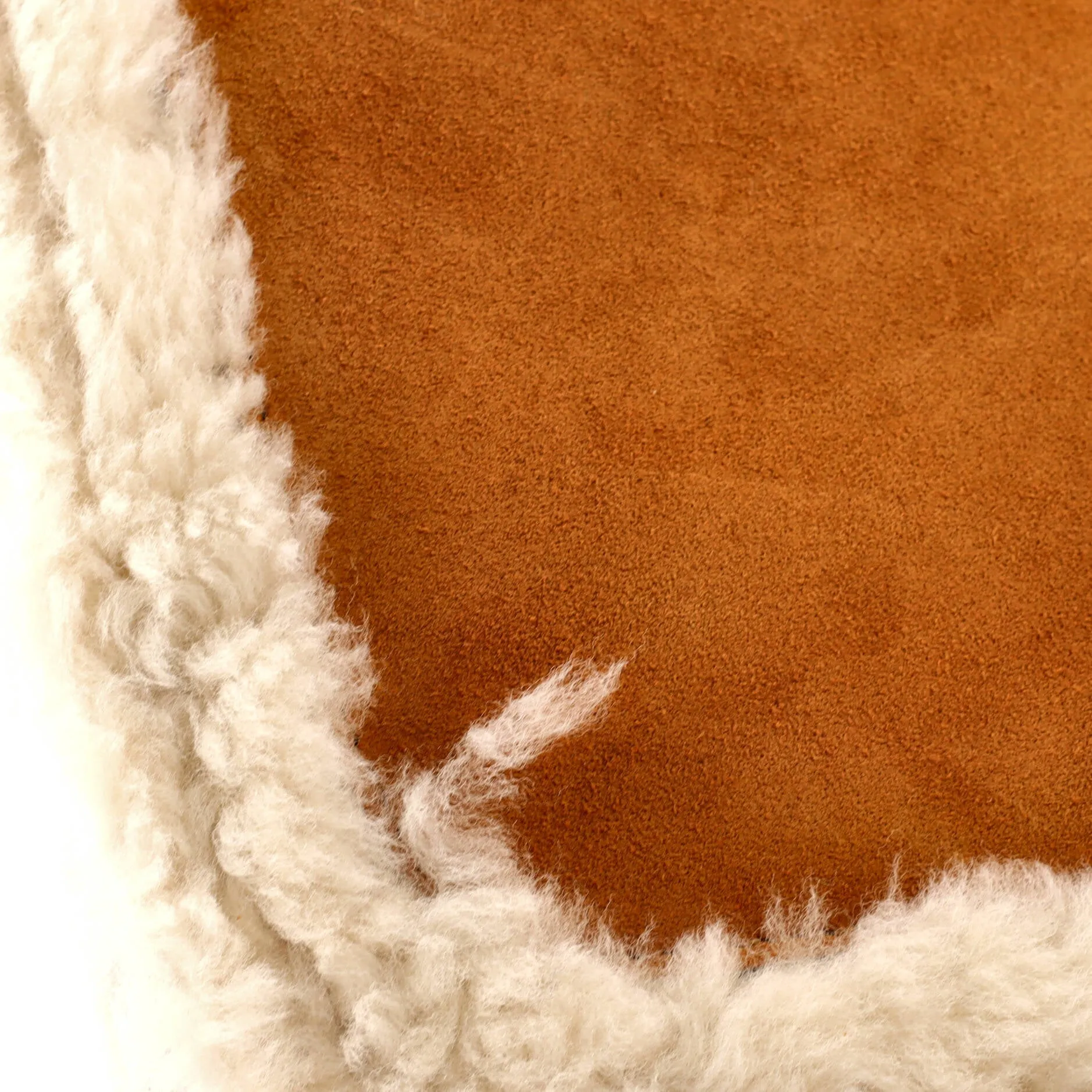 Horsebit 1955 Shoulder Bag Suede with Shearling Small