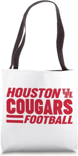 Houston Cougars Apparel Football Stripe Neutral Tote Bag