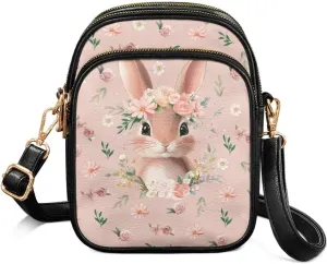 HUGS IDEA Small Women's Crossbody Bag Cell Phone Purse with Adjustable Shoulder Strap for Work Travel