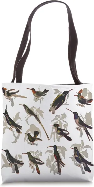 Hummingbird Species Diagram Illustration (1924) Tote Bag