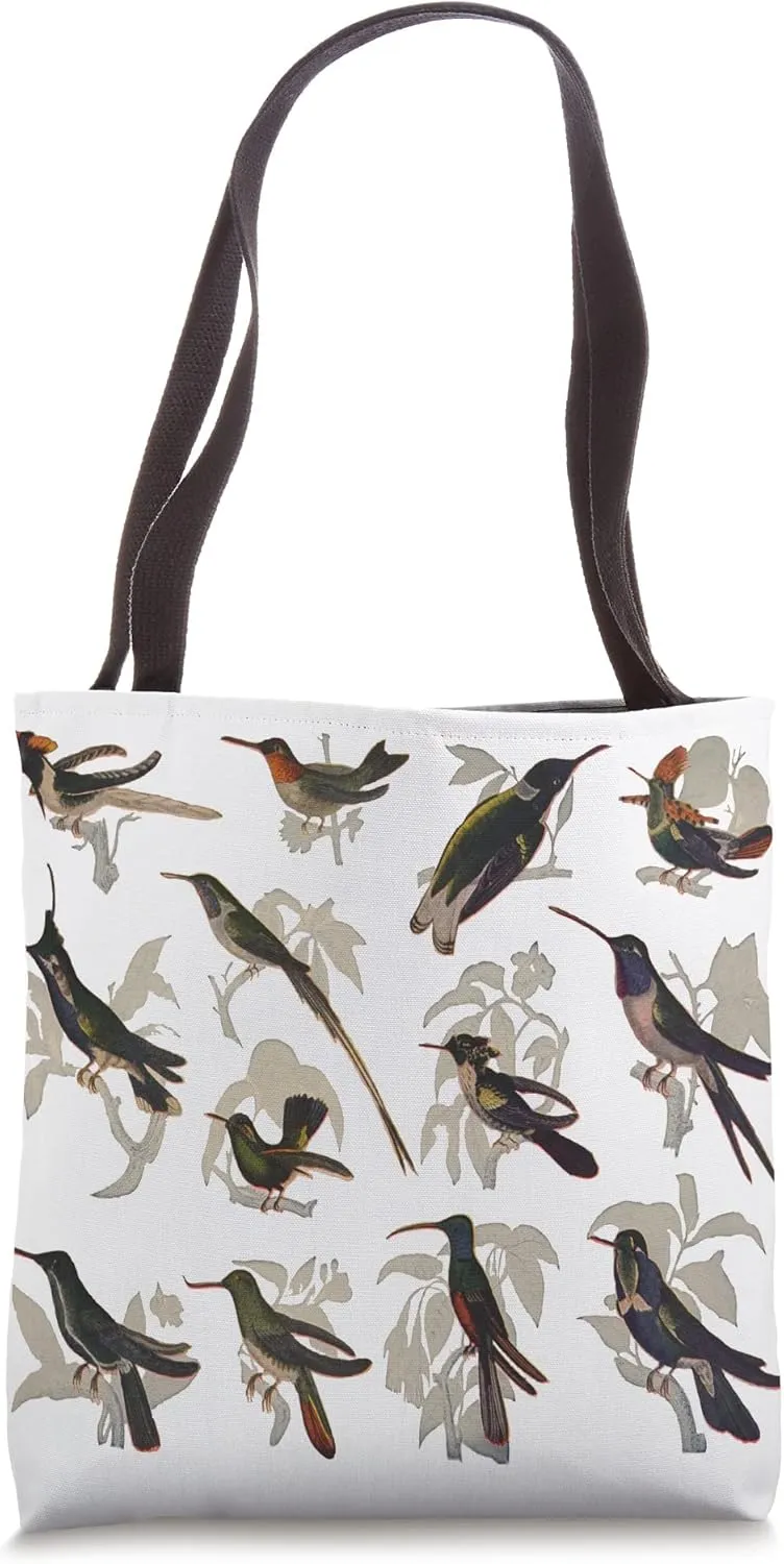 Hummingbird Species Diagram Illustration (1924) Tote Bag