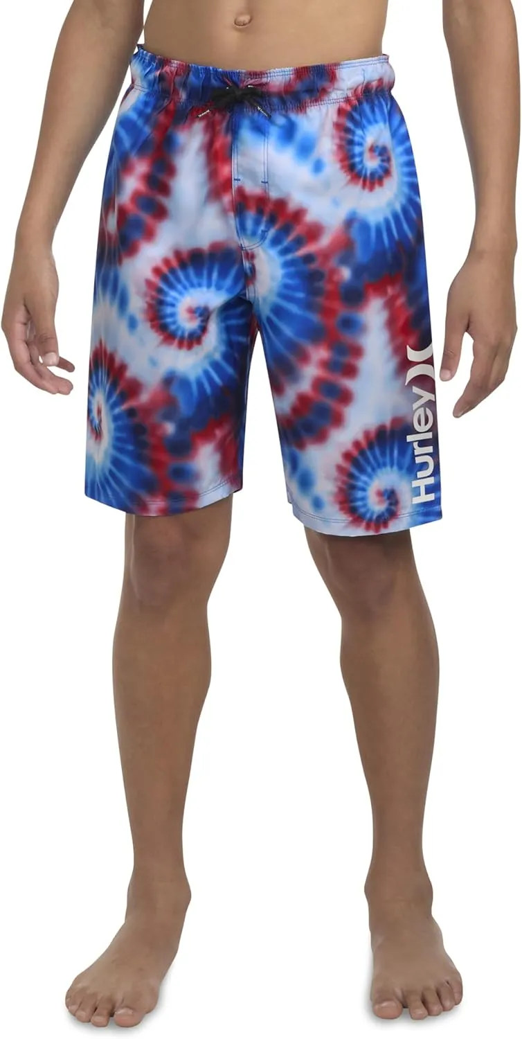 Hurley Boys' Printed Pull On Swim Trunks