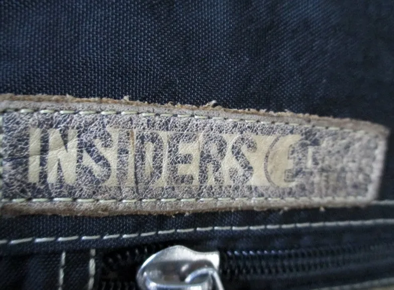 INSIDERS BROOKLYN Shoulder Flap Bag Man Purse Messenger Crossbody BLACK