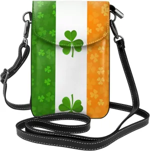 irish flag Printed Women's Crossbody Phone Bag - Perfect for Travel and Shopping