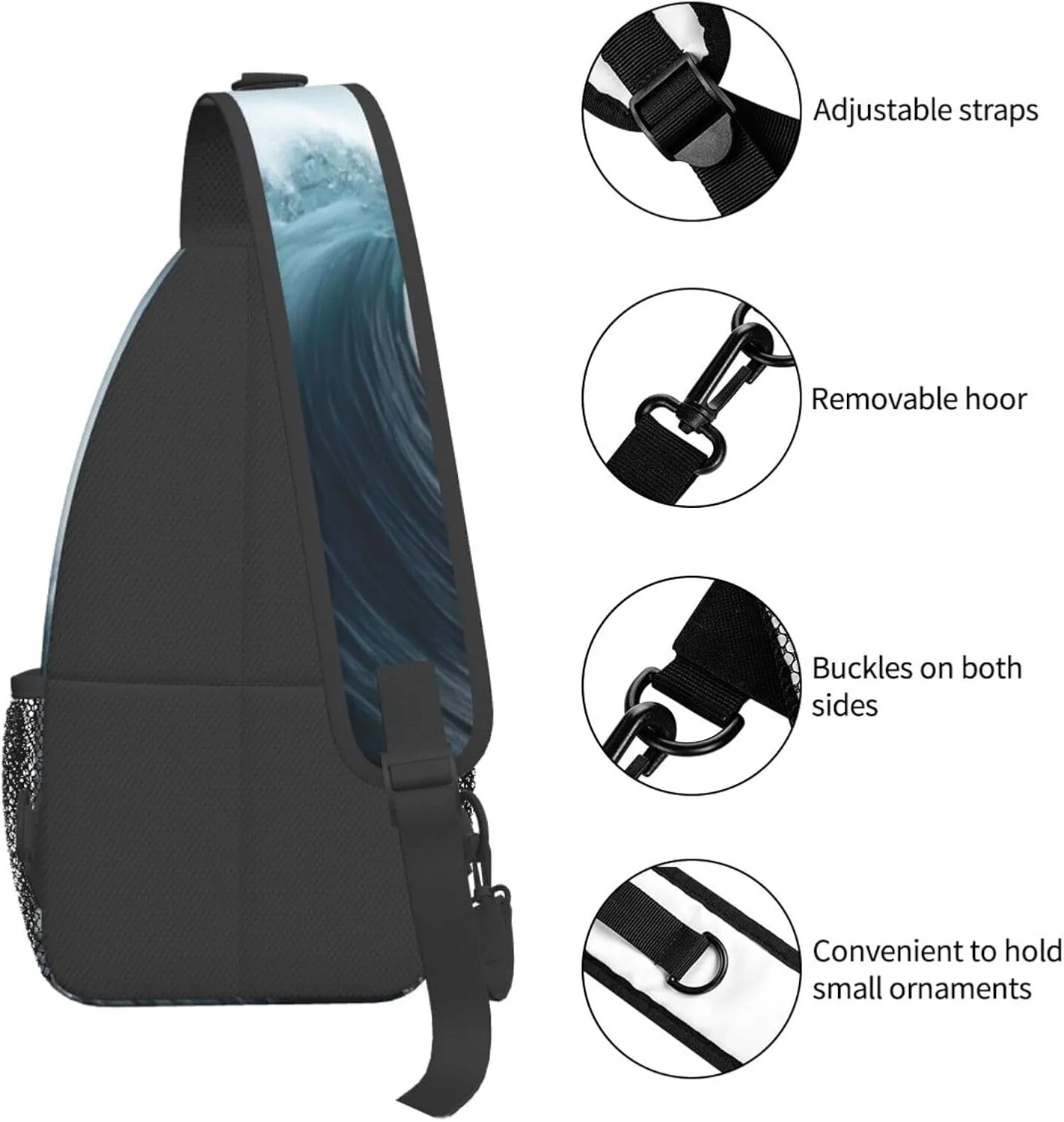 isometric 3d render Men's And Women's Small Crossbody Bags Chest Bags Daily Bags Are Suitable For Outdoor Hiking Trips