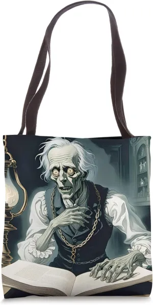 Jacob Marley The Ghost Haunts Ebeneezer Scrooge Tote Bag