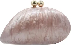 jessie Acrylic Evening Clutch Bag for Women Marble Purse Handbag for Wedding Party Prom