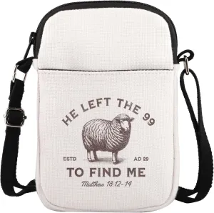 Jesus Leaves The 99 Crossbody Bag Christian Gift He Left The 99 To Save Me Christian Lover Gift The Lord Is My Shepherd Bag