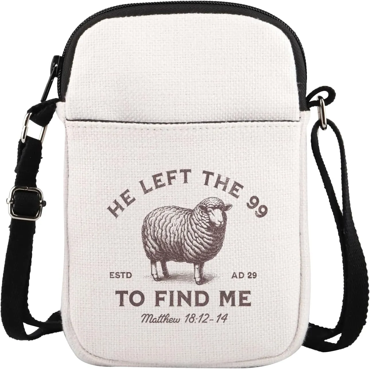 Jesus Leaves The 99 Crossbody Bag Christian Gift He Left The 99 To Save Me Christian Lover Gift The Lord Is My Shepherd Bag