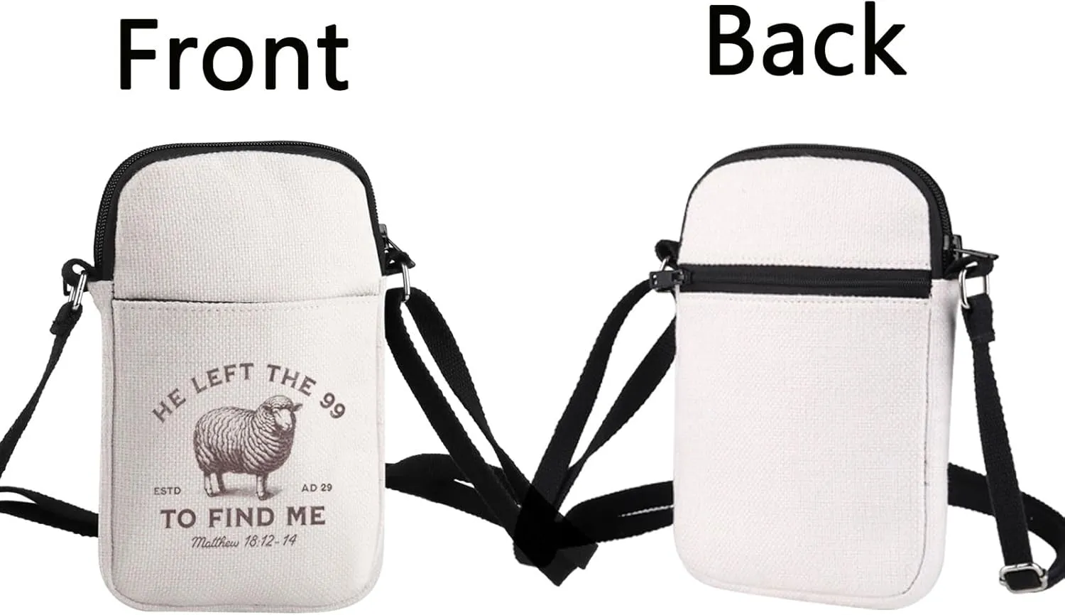 Jesus Leaves The 99 Crossbody Bag Christian Gift He Left The 99 To Save Me Christian Lover Gift The Lord Is My Shepherd Bag