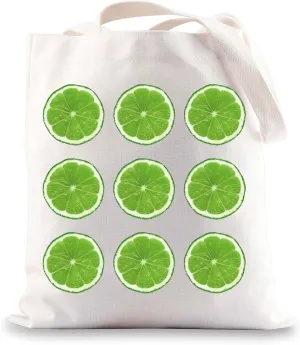 JNIAP Limes Tote Bag Limes Lover Gift Sour Lime Gift Lemon Lime Gift Boho Limes Shoulder Bag