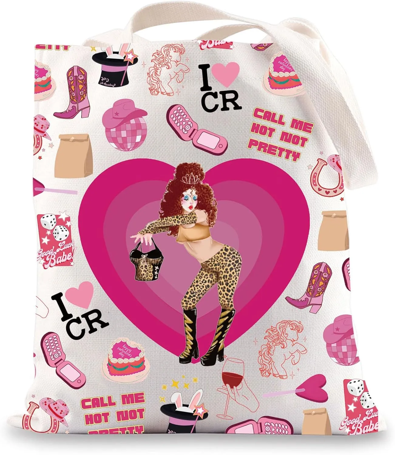 JNIAP Midwest Princess Tote Bag Singer Gifts Song Lyrics Inspired Shoulder Bag Music Fans Gifts