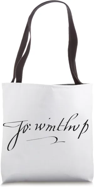 John Winthrop Authentic Signature Tote Bag
