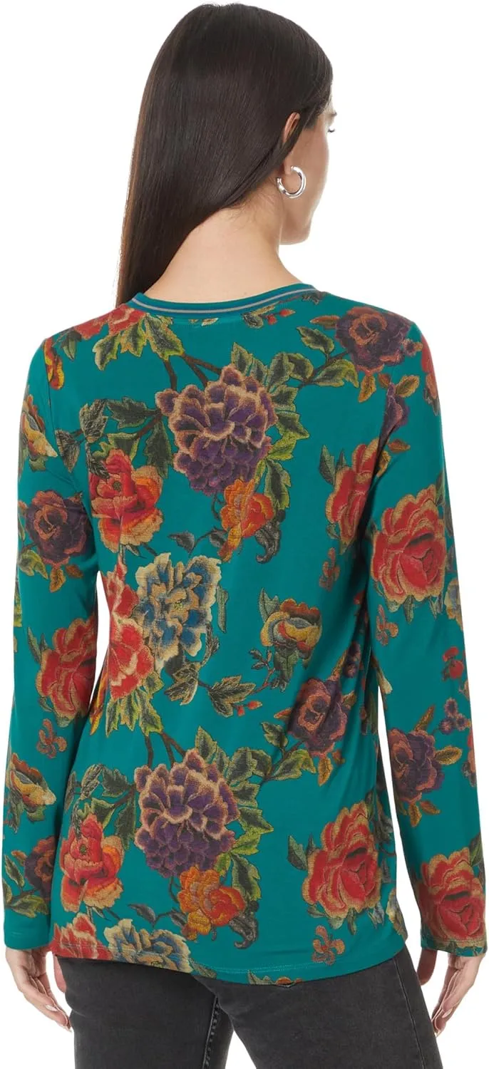Johnny Was Women's The Janie Favorite Long Sleeve Crew Neck Tee