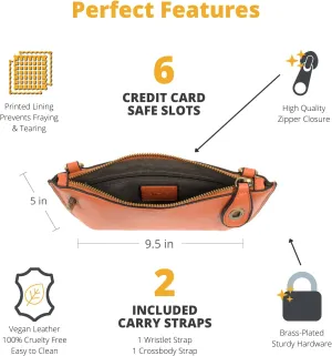 Joy Susan Women's Fashion Purse Mini Crossbody Wristlet Clutch Handbag
