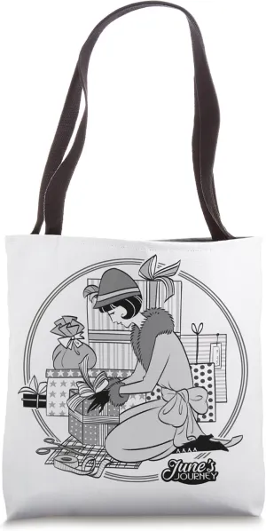 June's Journey Holiday Illustration Tote Bag