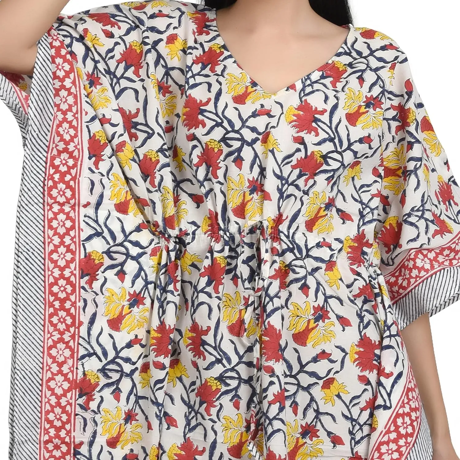 Kaftan Dresses for Women - Different Prints - Free Size Kaftans for Women - Hand Block Printed Cotton Kaftans