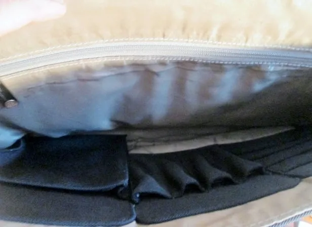 KENNETH COLE Shoulder Flap Bag Man Purse Messenger Crossbody Leather BLACK