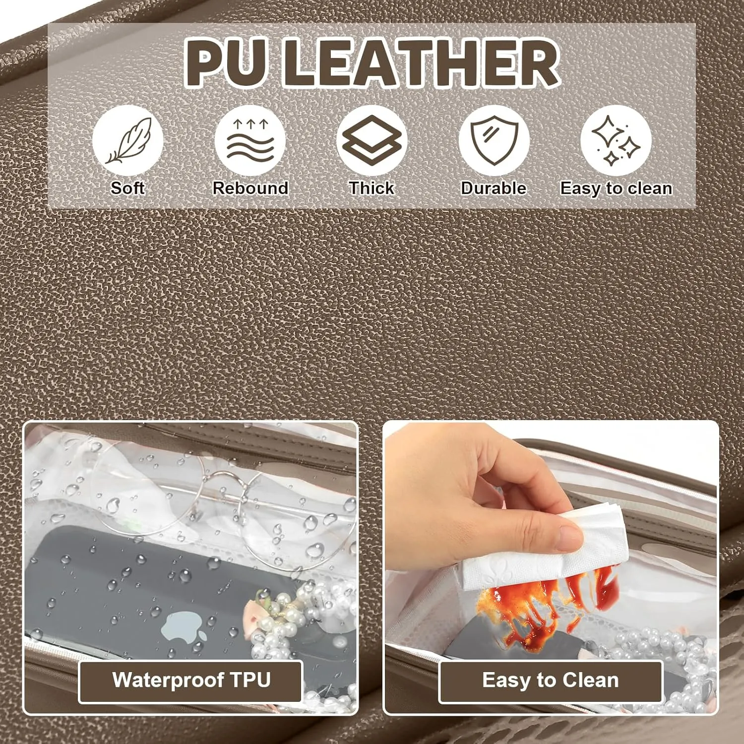 KETIEE Clear Crossbody Bag, Stadium Approved Clear Purse Bag for Concerts Sports Events Festivals