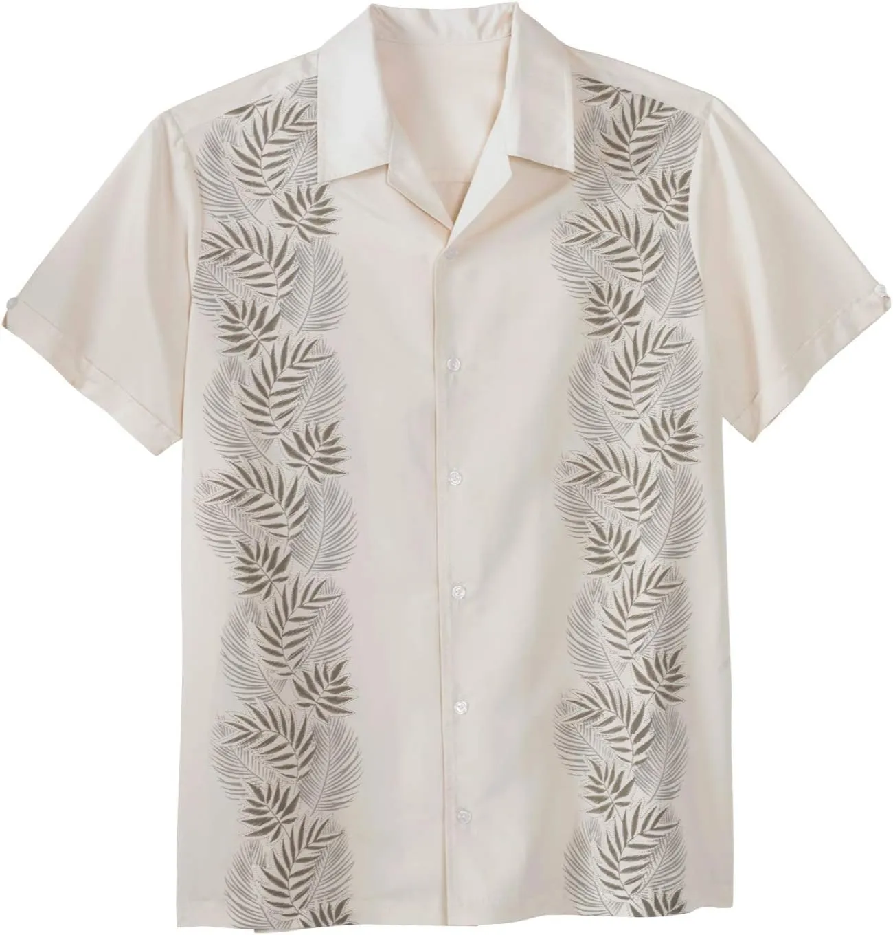 KingSize Men's Big & Tall Short Sleeve Island Shirt