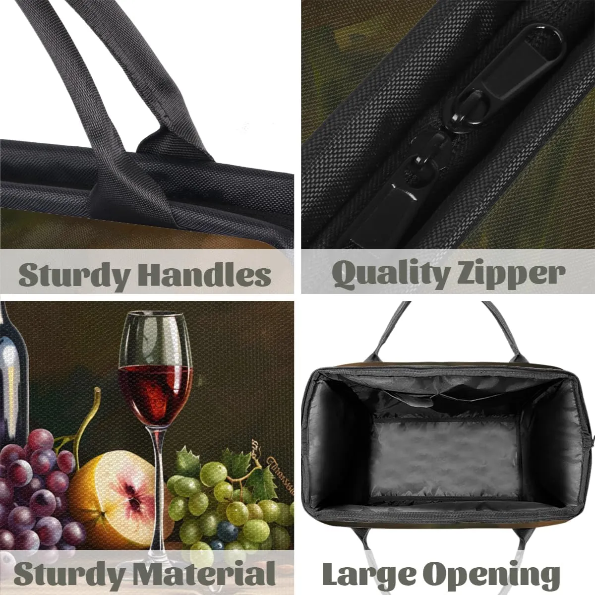 Kitchen Grape Cheese Wine Weekender Overnight Bag for Women Waterproof Carry On Travel Duffle Bags with Pocket Lightweight Sports Gym Tote Bag Large Luggage Workout Personal Item Hospital Bags