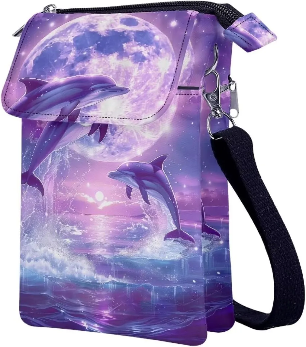 Kuiaobaty Crossbody Sling bag for Women Stylish Bags for Girls Outdoor Travel Zip Cloth Bag Cellphone Storage Purse