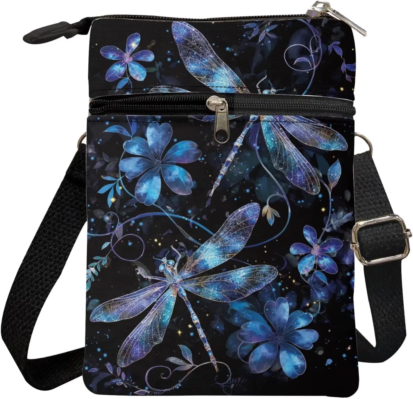 Kuiaobaty Crossbody Sling bag for Women Stylish Bags for Girls Outdoor Travel Zip Cloth Bag Cellphone Storage Purse