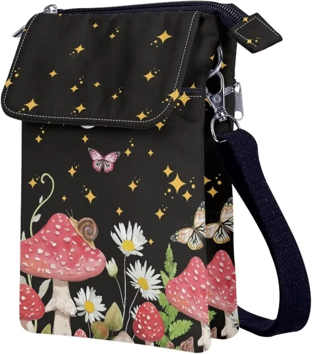 Kuiaobaty Crossbody Sling bag for Women Stylish Bags for Girls Outdoor Travel Zip Cloth Bag Cellphone Storage Purse