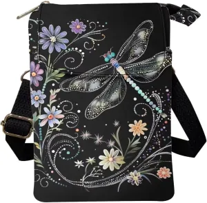Kuiaobaty Crossbody Sling bag for Women Stylish Bags for Girls Outdoor Travel Zip Cloth Bag Cellphone Storage Purse