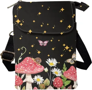 Kuiaobaty Crossbody Sling bag for Women Stylish Bags for Girls Outdoor Travel Zip Cloth Bag Cellphone Storage Purse