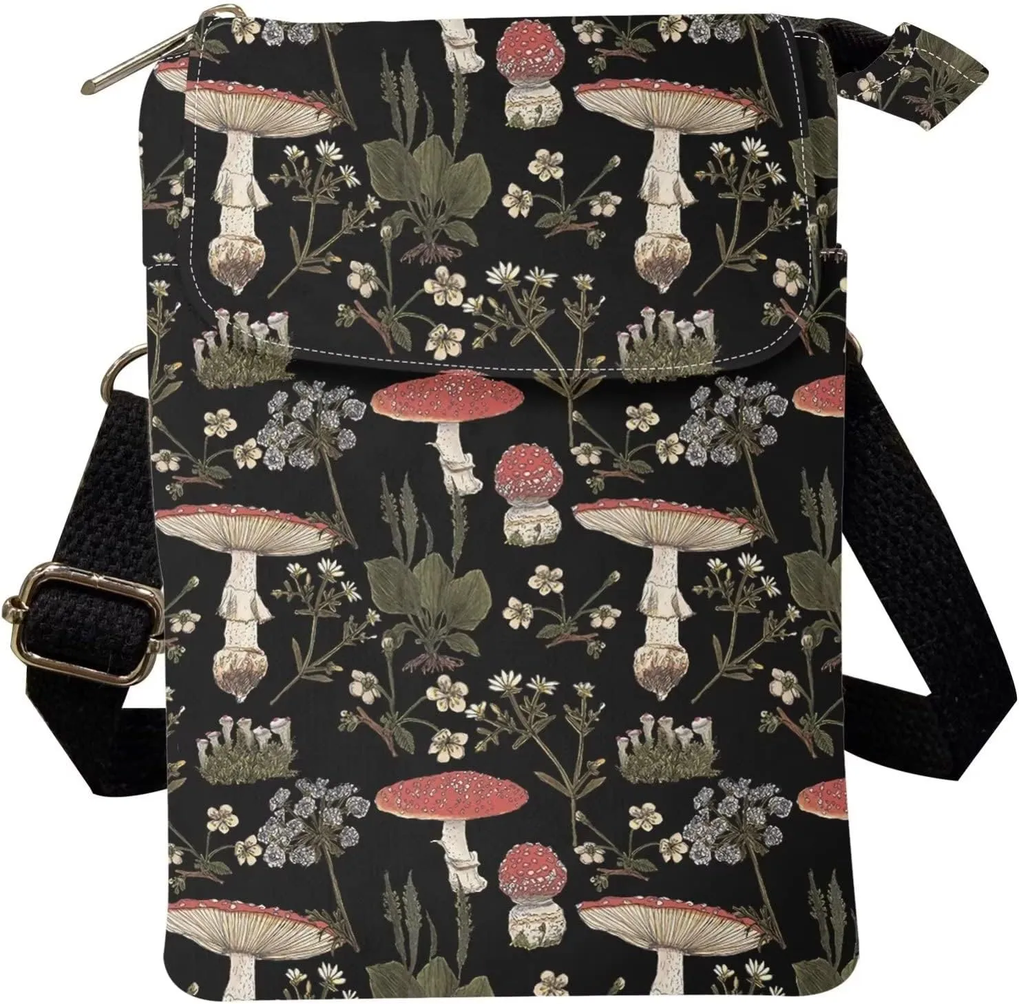 Kuiaobaty Crossbody Sling bag for Women Stylish Bags for Girls Outdoor Travel Zip Cloth Bag Cellphone Storage Purse