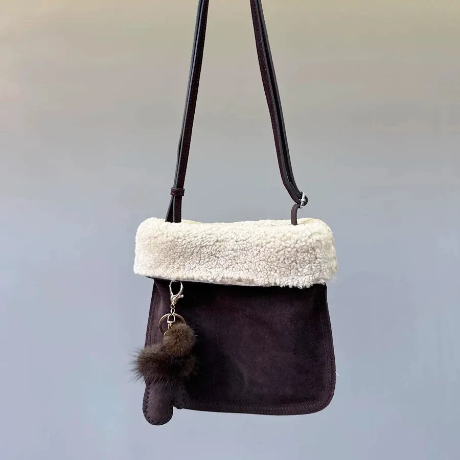 Lambskin Suede Bucket Bag