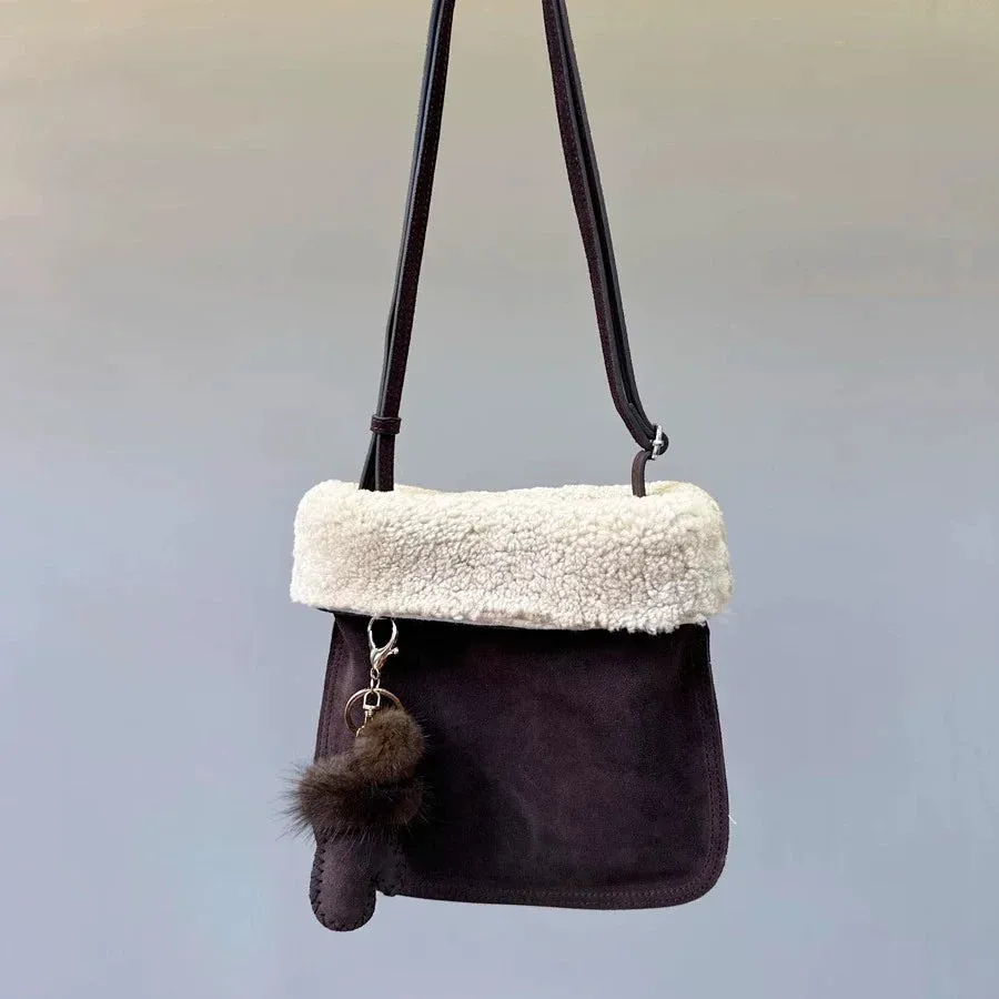 Lambskin Suede Bucket Bag
