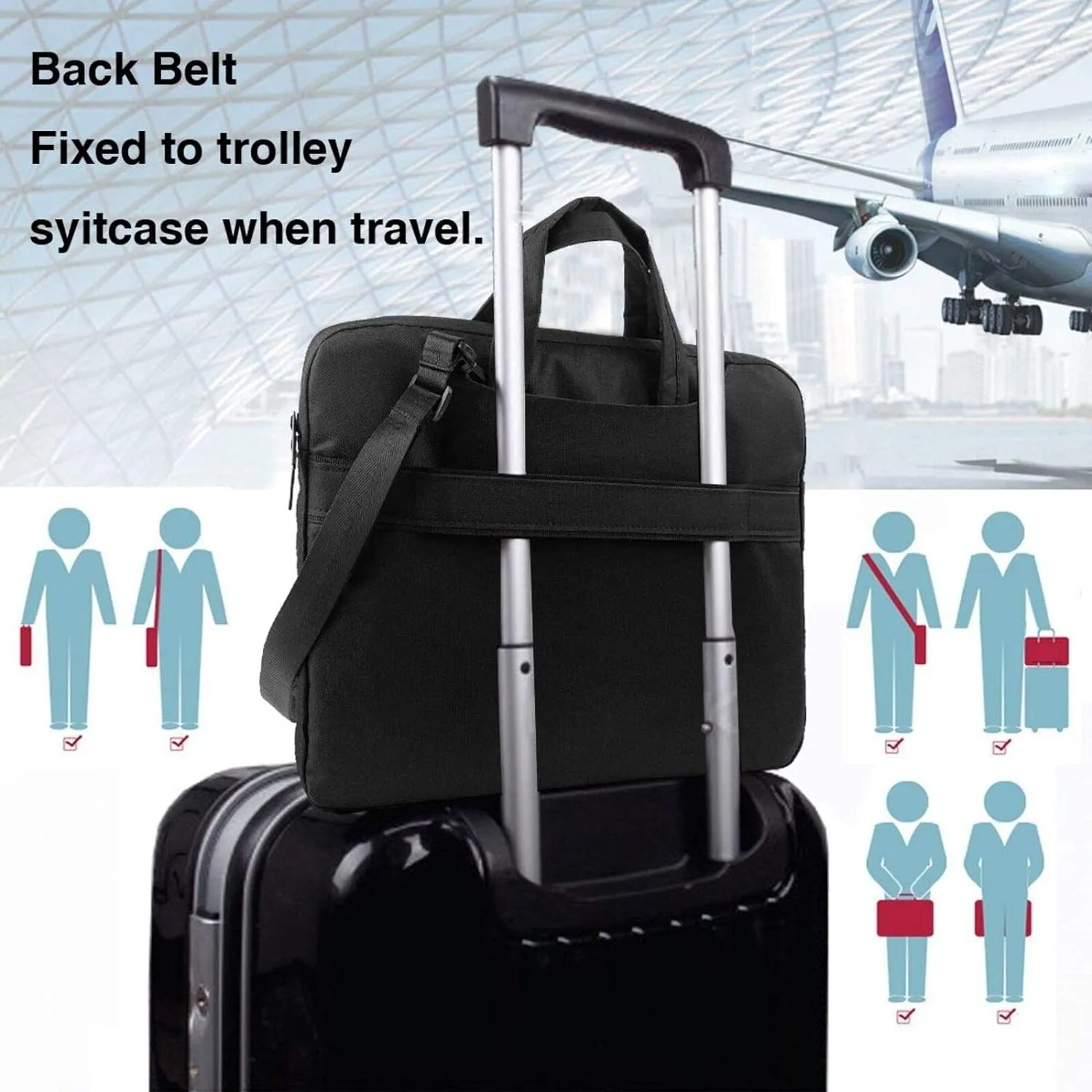 Laptop Bag Laptop Case 13 Inch Computer Bags Line Topography Map Printed Padded Sleeve Cover for Women Men