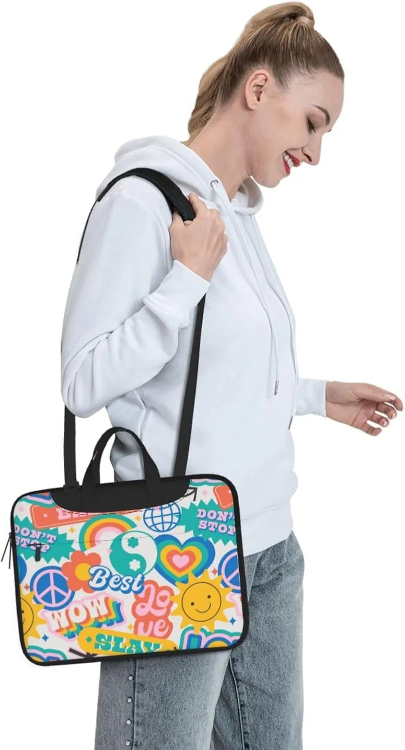 Laptop Bag Laptop Case 13 Inch Computer Bags Retro 90s Funny Quote Printed Padded Sleeve Cover for Women Men