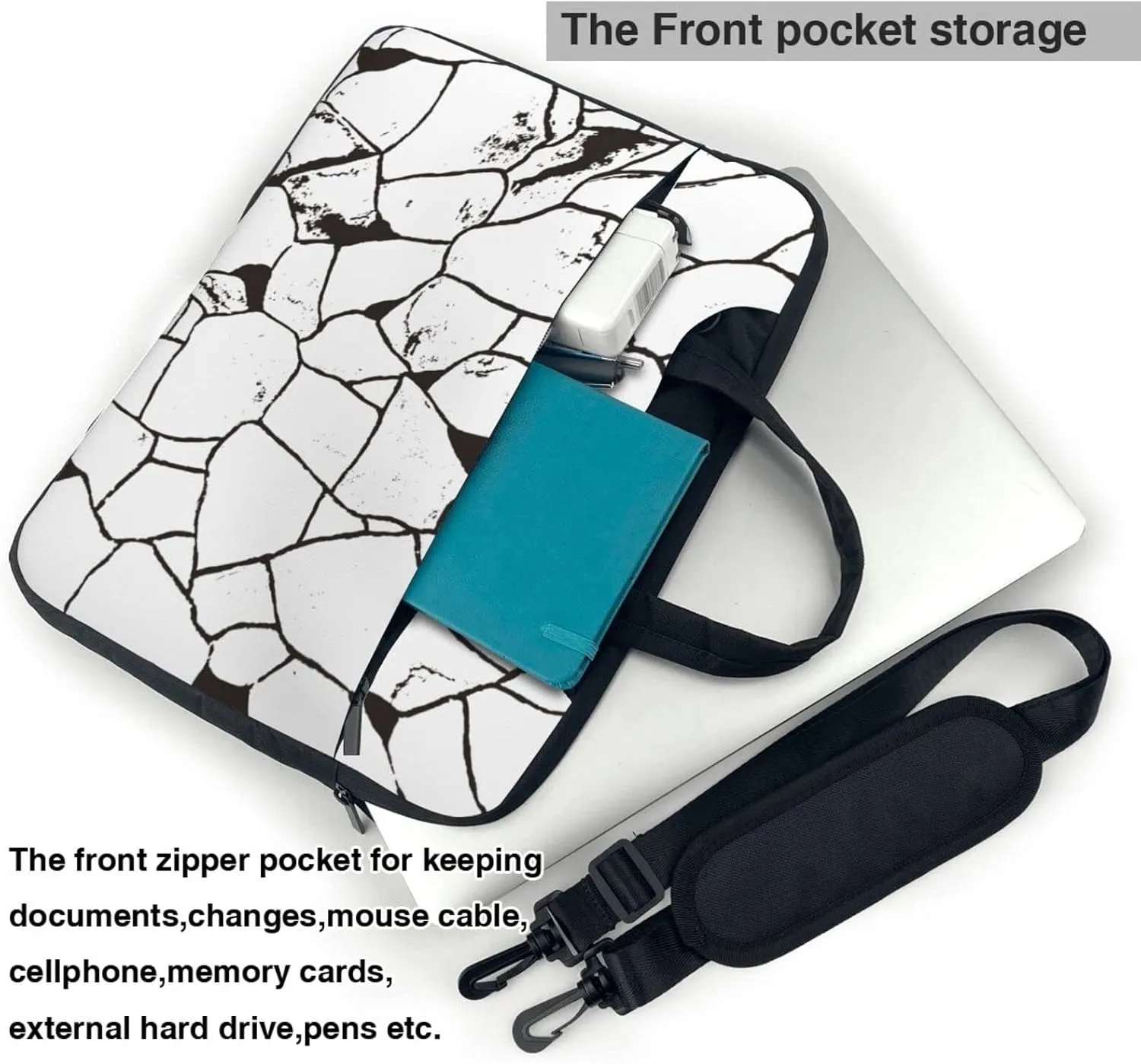 Laptop Bag Laptop Case 13 Inch Computer Bags Topography Printed Padded Sleeve Cover for Women Men