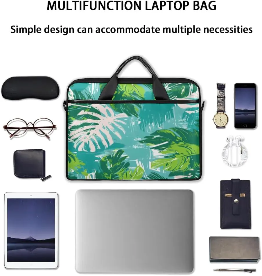 Laptop Shoulder Bag Computer Bag 13-15 Inches Laptop Carrying Case with Shoulder Strap for Women Men