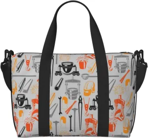 Laptop Tote Bag for Women Work - Cast steel equipment Gym Bag for Women Men, Crossbody Travel Bags for Women Men Carry On, Weekender Bags for Women Travel