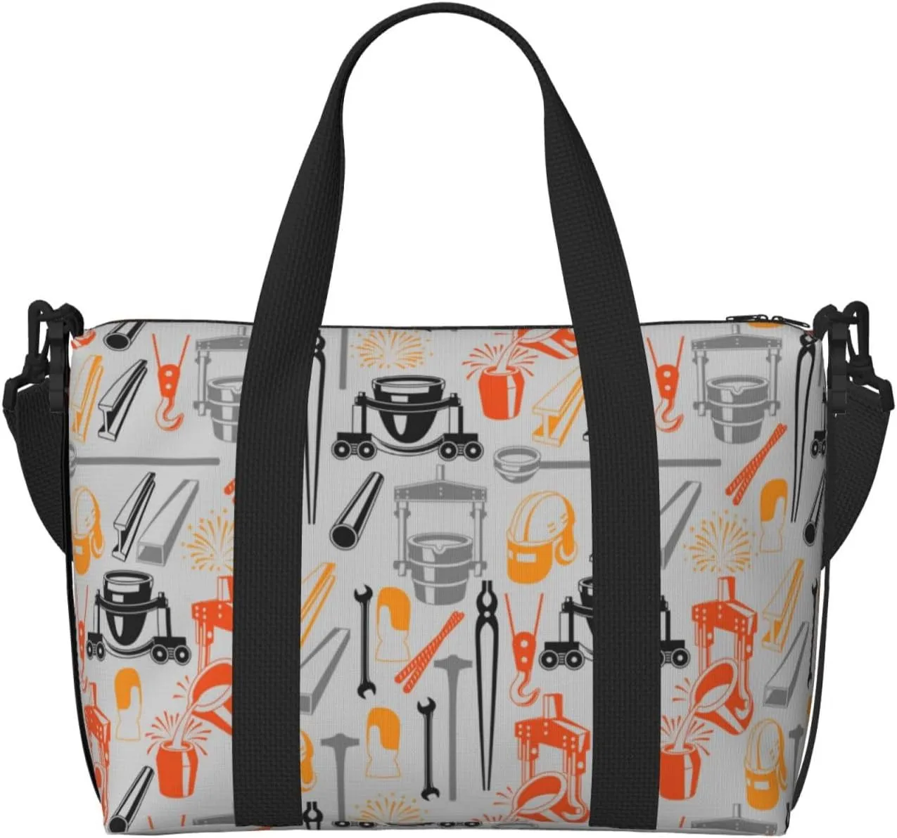 Laptop Tote Bag for Women Work - Cast steel equipment Gym Bag for Women Men, Crossbody Travel Bags for Women Men Carry On, Weekender Bags for Women Travel