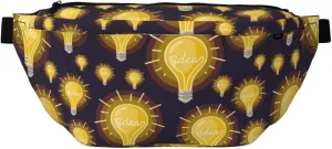 Large Fanny Packs for Women Men Cross Body - ider Light Bulb Pattern Travel Crossbody Bags for Women Trendy, Belt Bag for Women Men Crossbody, Waist Bag for Women With Adjustable Strap