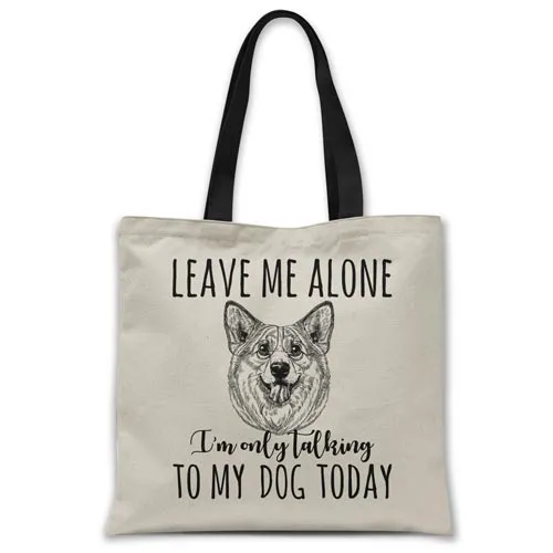 Leave me alone (Corgi) Tote bag