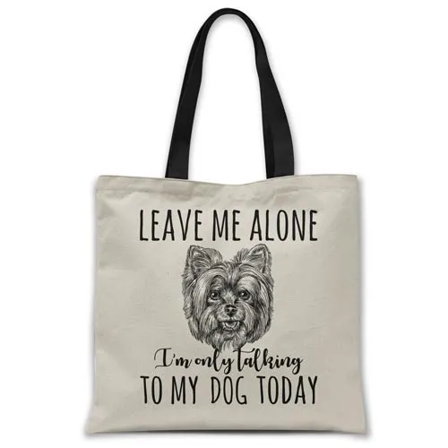 Leave me alone (Yorkshire Terrier) Tote bag