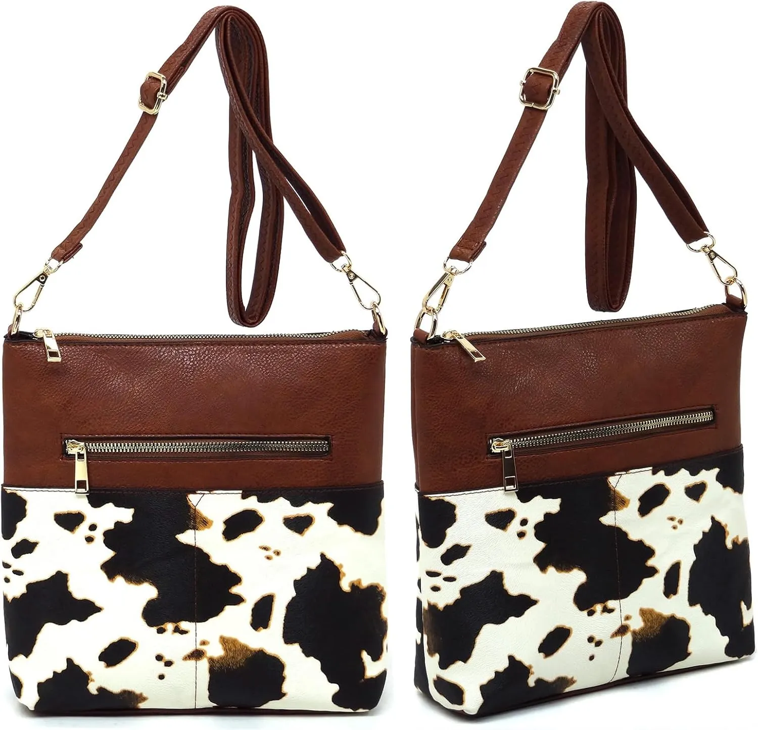 Leopard Print Crossbody Bag Animal Printed Shoulder Bag Womens Purse Satchel