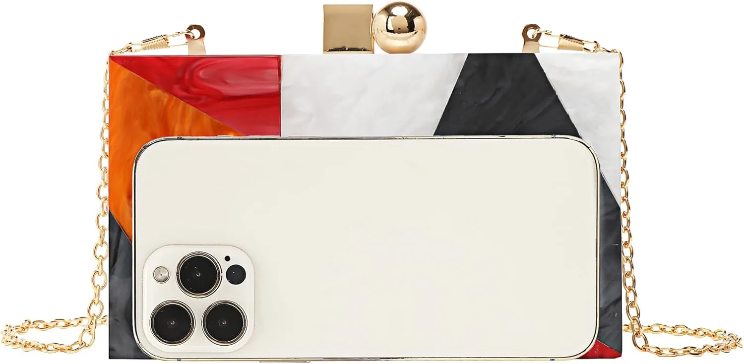 LETODE Acrylic Clutch Purses for Women Evening Clutch Bag Purse Handbag Wedding Party Cocktail