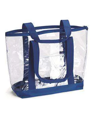 Liberty Bags Front Pocket Clear Boat Tote Bag - 7009