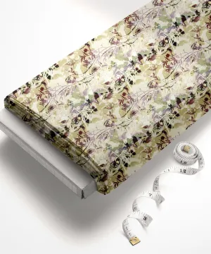 Lilac-Olive Textured Print