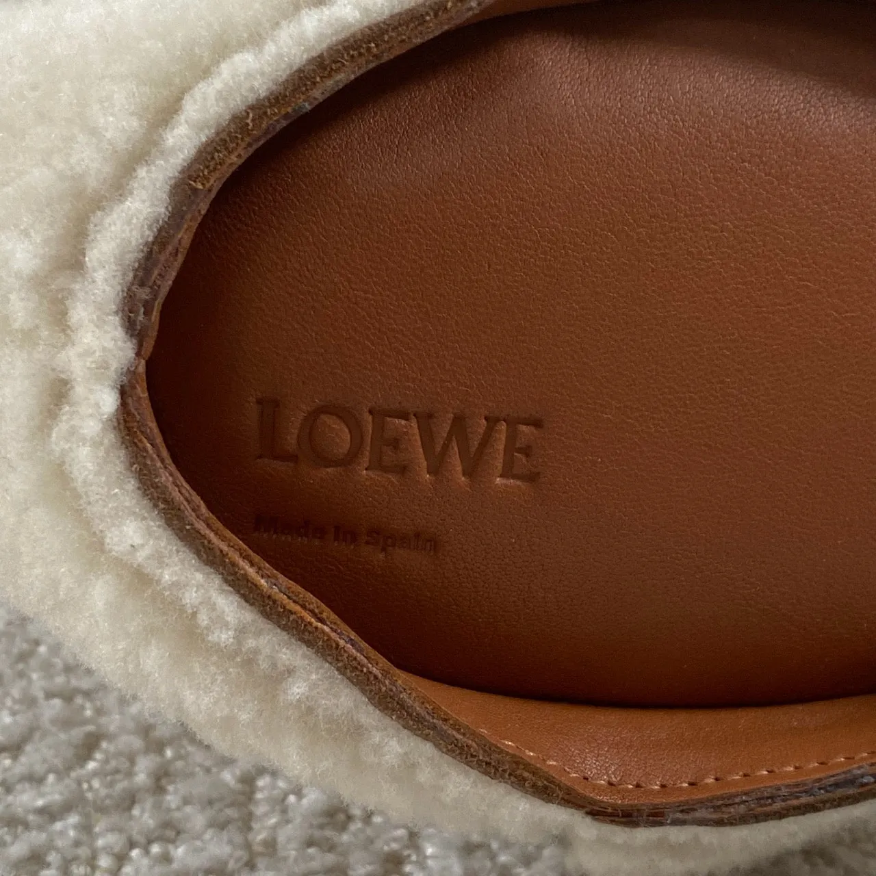 Loewe Rabbit Crossbody Bag Shearling Mini
